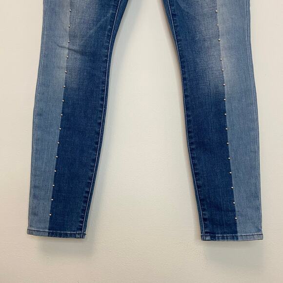 7 For All Mankind ANKLE SKINNY SHADOW SEAM & STUDS - Picture 5 of 11